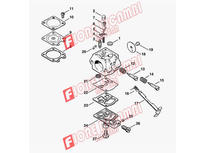 11180071066 - SERIE MEMBRANE CARBURATORE