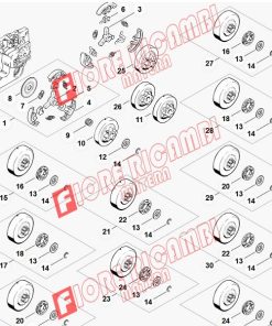 11216402000 - ROCCHETTO CATENA  7 DENTI  325