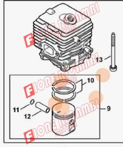 42410201200 - CILINDRO CON PISTONE D 34MM