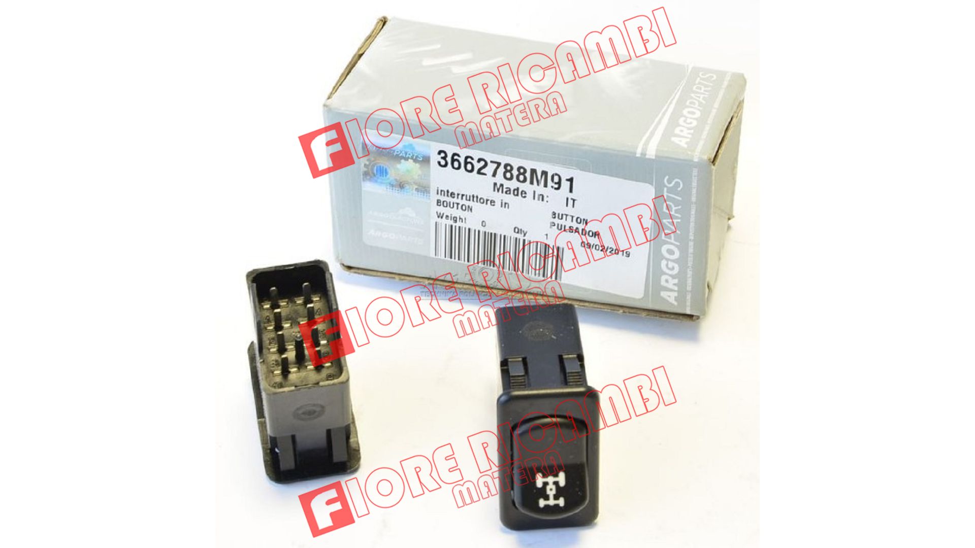 3662788M91 - PULSANTE 4 RUOTE MOTRICI