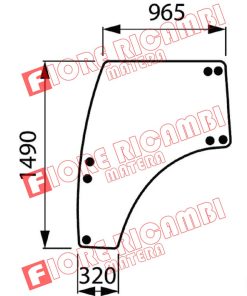 3674696M1 - VETRO PORTIERA SX