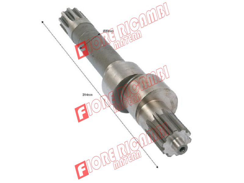 60951 ALBERO A CAMME Z 10 CON CUSCINETTO