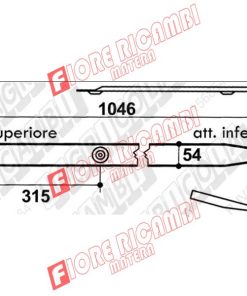 59.404-1 - FASCIA Rotop. KRONE Mod.160/Lunga (4Fori)  <9381980