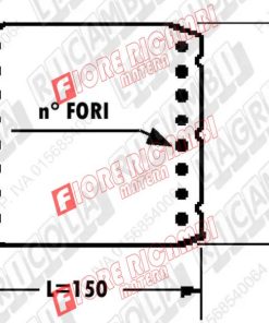 66.222 SPEZZONE FORATO Cinghia 120 (Lungh. 150)        <3108444