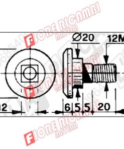 68.228 - BULLONE PORTA LAMA CON DADO
