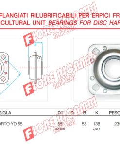 11095317 - CUSCINETTO FLANG. D.55 ORDINA CON N55C
