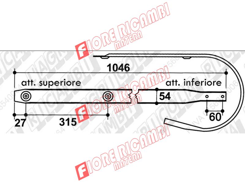 59.404-1 - FASCIA Rotop. KRONE Mod.160/Lunga (4Fori) <9381980