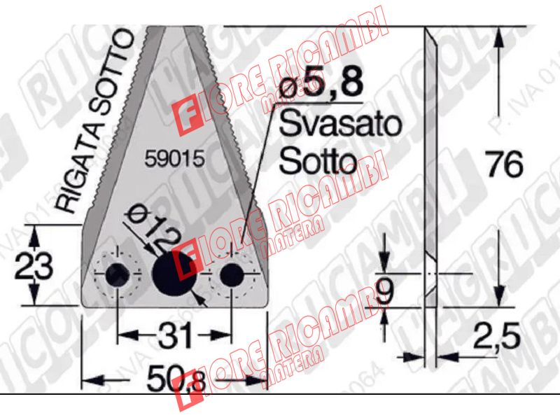 45565 - SEZIO.RIGATA BARRA EUROPA BCS(25)