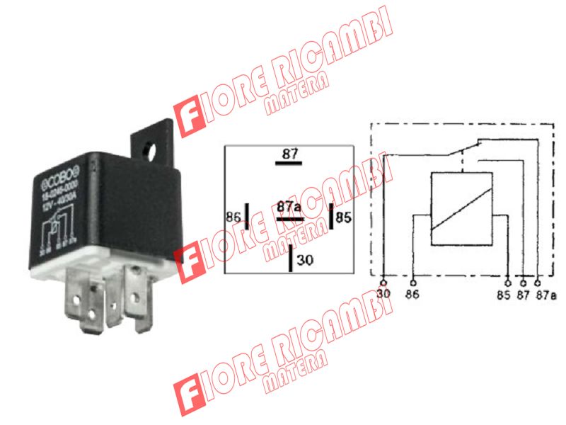 35579 RELAYS BOSCH 24V - 10/20AMP