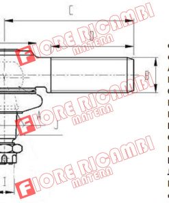 63318 - TESTINA STERZO MASCHIO DX D.18X1,5