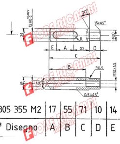 Alternative view of 3305355M2 - FORCELLA