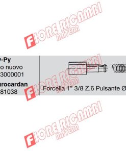 30196 - PULSANTE CPL. 1 3/8 D.14X47 T.(5PZ)