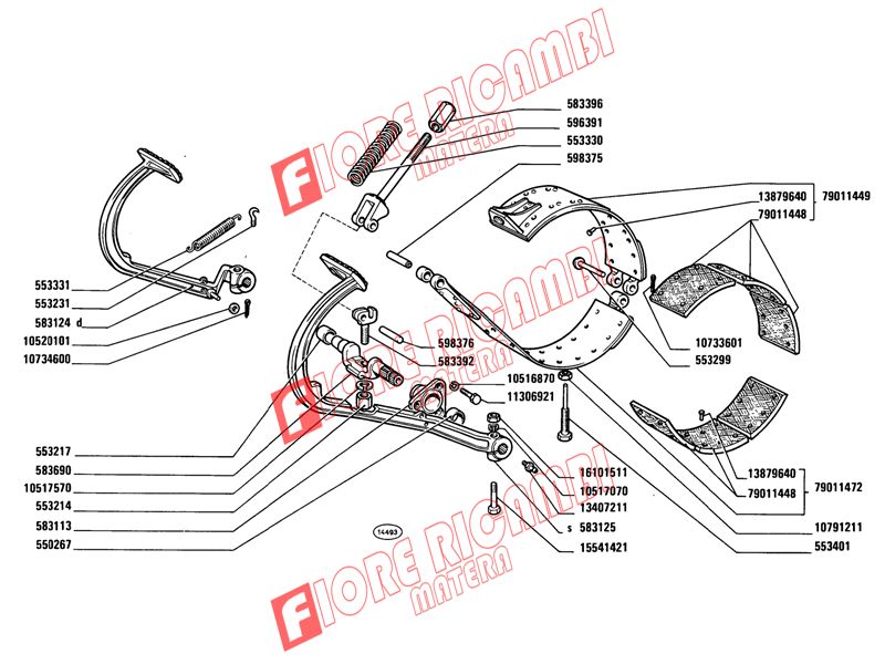 583124 PEDALE FRENO DX USATO