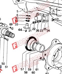 0.135.4332.3 - MOZZO R.A.CON DISTANZIAL USATO BUONO ORIGINALE