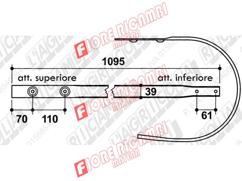 59.404-4 FASCIA ROTOP. KRONE ROUND/PACK-LATER. 9383110