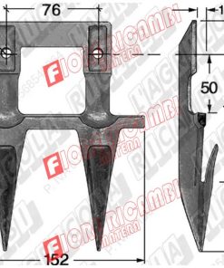 74.171-B DENTE DOPPIO NORMALE GASPARDO F=12            (G317D.12)