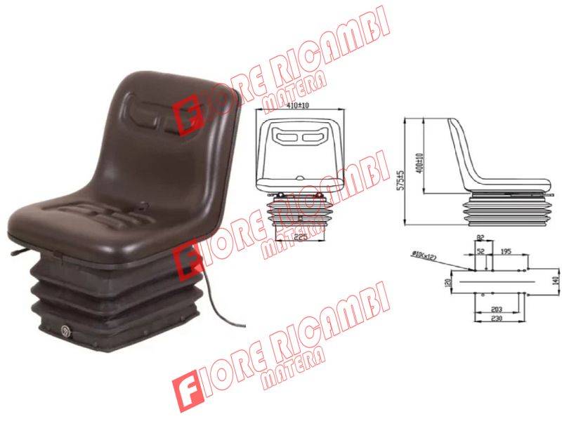 TS51000GP - SEDILE PVC PNEUMATICO FRUTTETO