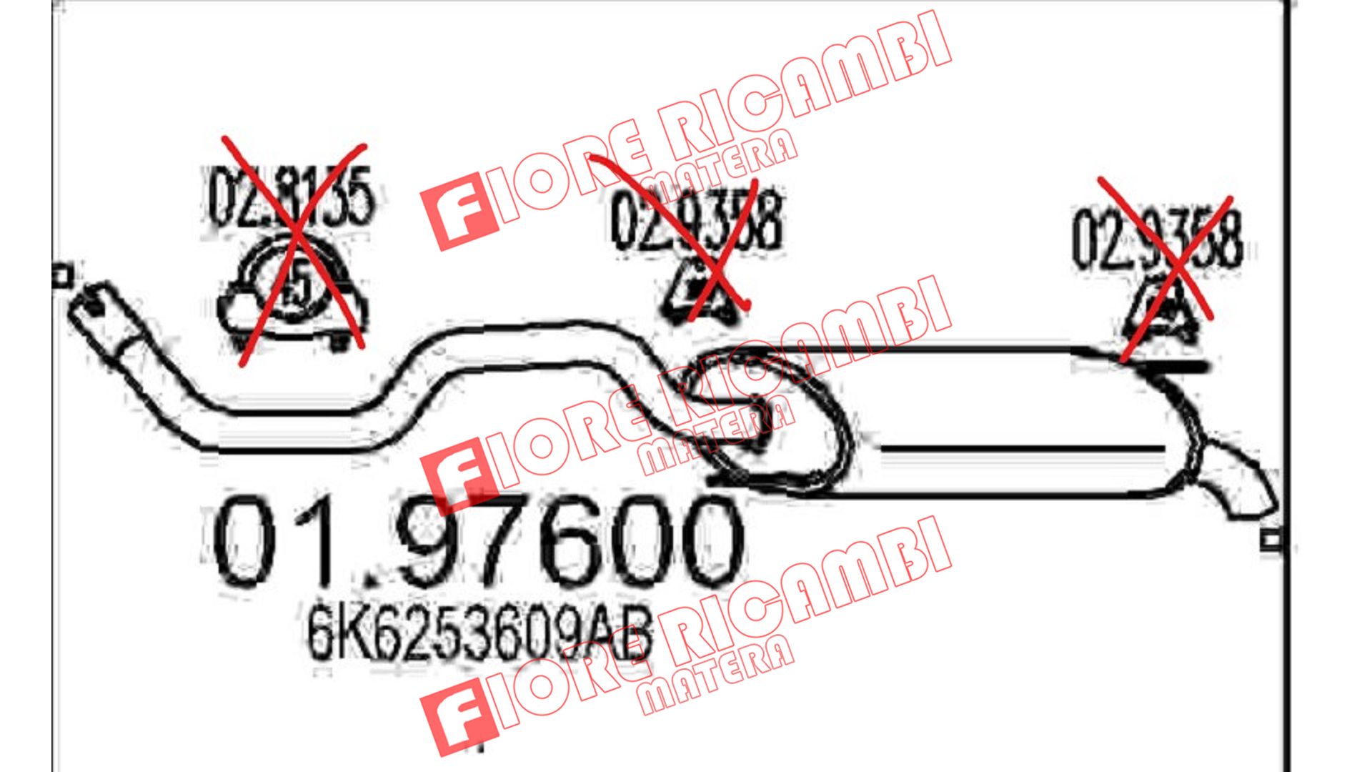 SILENZIATORE POSTERIORE MTS 01.97600 Marmitte e risonatori silenziatori per Seat Ibiza