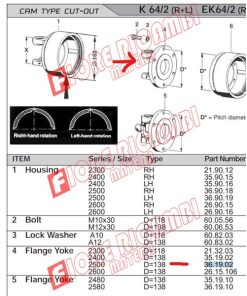 Alternative view of 36.19.02  FLANGIA WALTERSCHEID FORCELLA A FLANGIA FG 2500 – 1317807