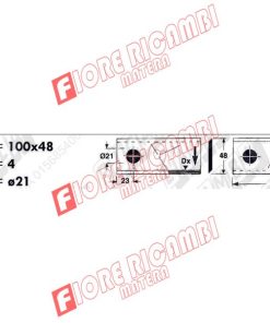 68.093 - (R) LAMA Dx  100x48x4  Foro 21 ''MARANGON''         (100MER)