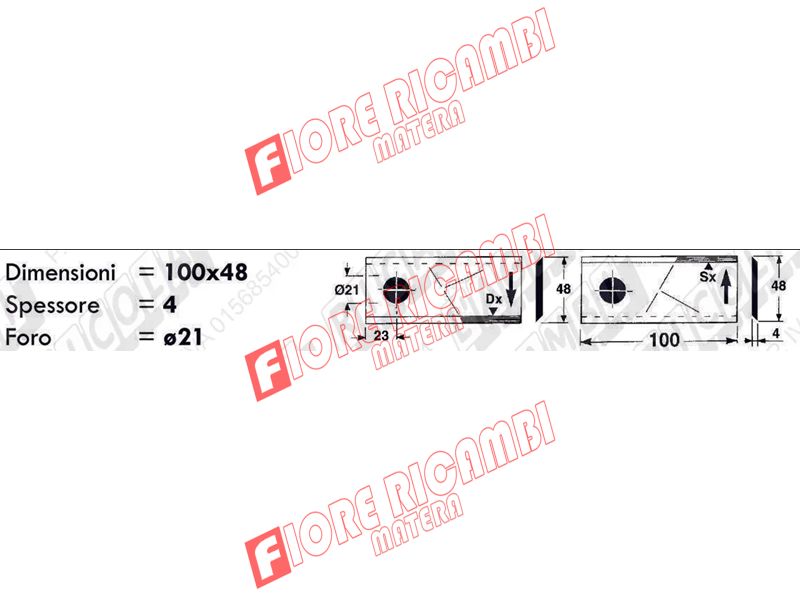 68.093 - (R) LAMA Dx 100x48x4 Foro 21 ''MARANGON'' (100MER)