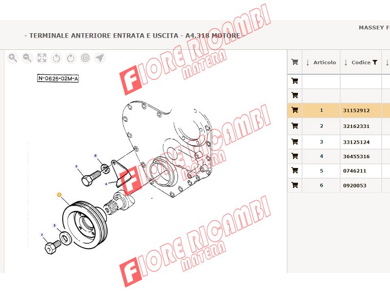 31152912 PULEGGIA EX 739474M1 USATA BUONA